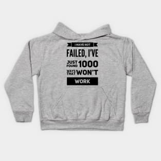 Funny Failure Quote Kids Hoodie